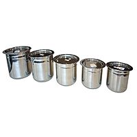 Vessel with Lid 5 PCS