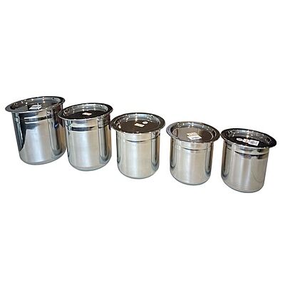 Vessel with Lid 5 PCS